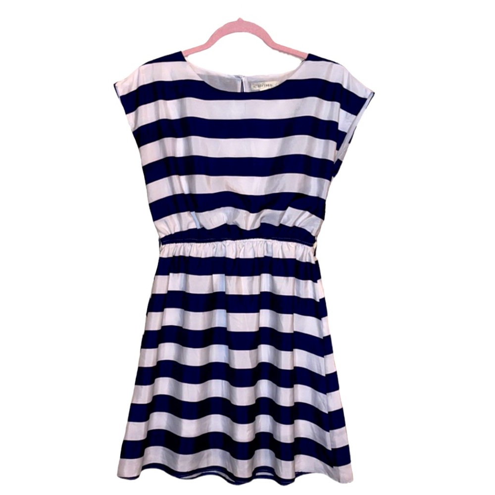 Alythea Navy blue and White Dress
